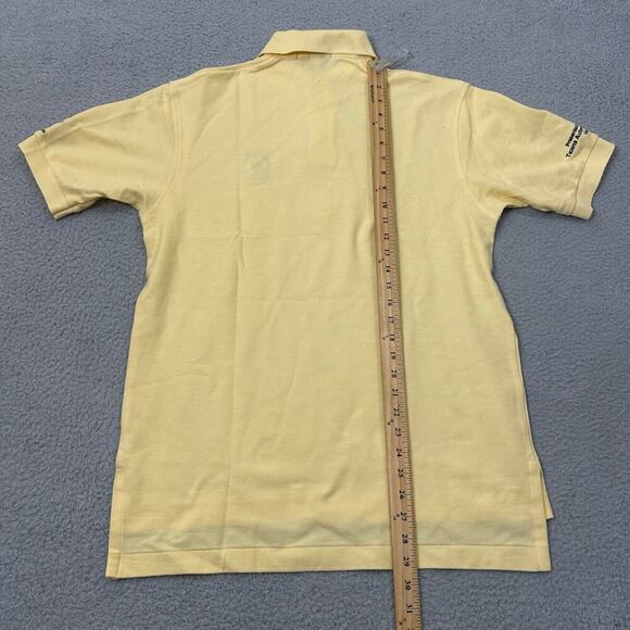Izod Club‎ Polo Men S Yellow Short Sleeve Collared Polo Shirt Preppy Nerdy NEW - Picture 9 of 13